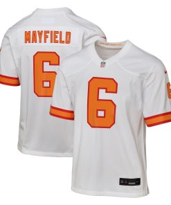 Baker Mayfield ’76 Tampa Bay Buccaneers Youth  Game Jersey – White