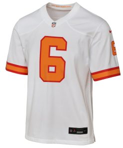 Alternative view of Baker Mayfield ’76 Tampa Bay Buccaneers Youth  Game Jersey – White