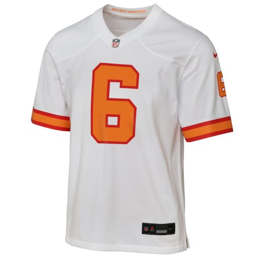 Baker Mayfield ’76 Tampa Bay Buccaneers Youth  Game Jersey – White - Image 2