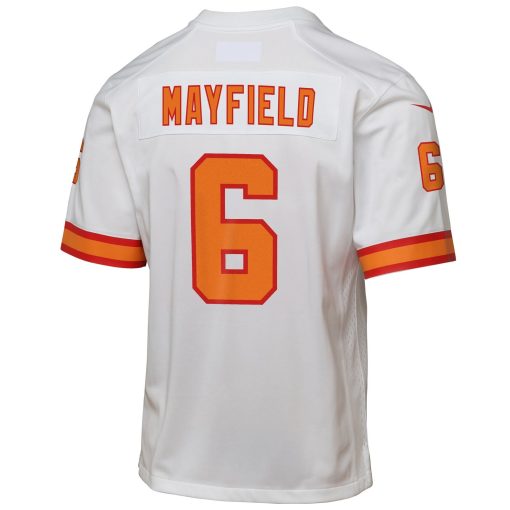 Baker Mayfield ’76 Tampa Bay Buccaneers Youth  Game Jersey – White - Image 3