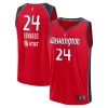 Aaliyah Edwards Washington Mystics Fanatics Youth Explorer Edition Fast Break Replica Jersey – Red