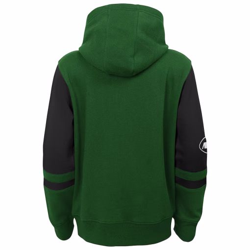 New York Jets Youth Stadium Color-Block Full-Zip Hoodie – Green - Image 2