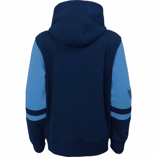 Tennessee Titans Youth Colorblock Full-Zip Hoodie – Navy - Image 2