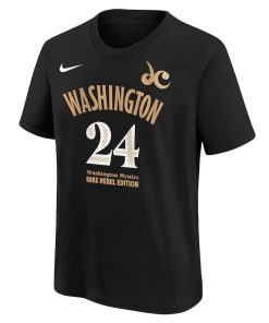 Alternative view of Aaliyah Edwards Washington Mystics Nike Youth Draft Rebel Edition Name & Number T-Shirt – Black