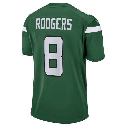 Aaron Rodgers New York Jets Nike Youth Game Jersey – Gotham Green - Image 2