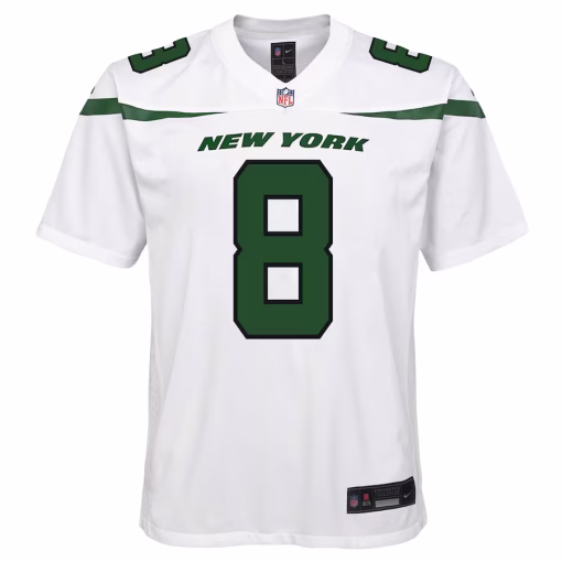 Aaron Rodgers New York Jets Nike Youth Game Jersey – White - Image 3
