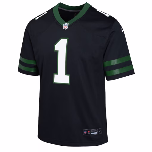 Ahmad Sauce Gardner New York Jets Nike Youth Alternate Game Jersey – Legacy Black - Image 3