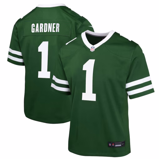 Ahmad Sauce Gardner New York Jets Nike Youth Game Jersey – Legacy Green