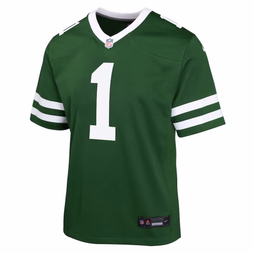 Ahmad Sauce Gardner New York Jets Nike Youth Game Jersey – Legacy Green - Image 3
