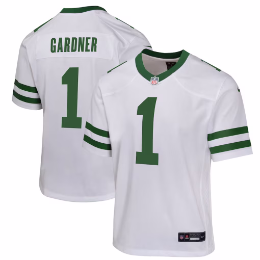 Ahmad Sauce Gardner New York Jets Nike Youth Game Jersey – Legacy White