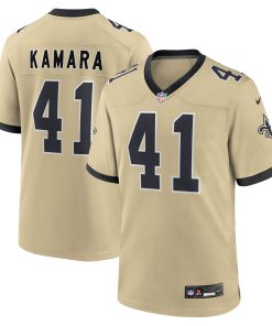 Alvin Kamara New Orleans Saints Nike Youth Gameday Golds Alternate Game Player Jersey – Gold