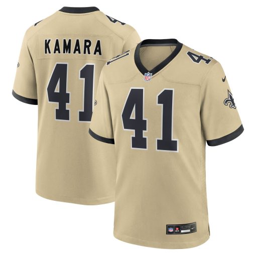 Alvin Kamara New Orleans Saints Nike Youth Gameday Golds Alternate Game Player Jersey – Gold