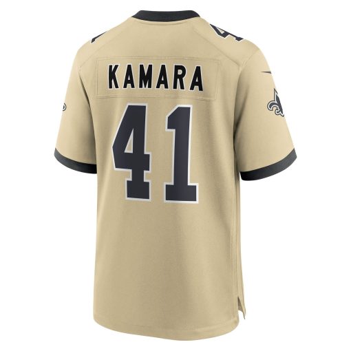 Alvin Kamara New Orleans Saints Nike Youth Gameday Golds Alternate Game Player Jersey – Gold - Image 3