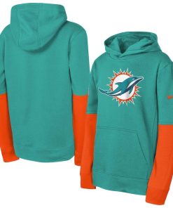 Miami Dolphins Nike Youth Club Pullover Hoodie – Aqua