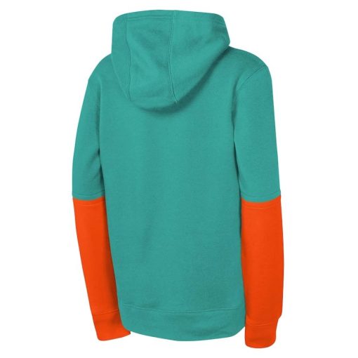 Miami Dolphins Nike Youth Club Pullover Hoodie – Aqua - Image 3