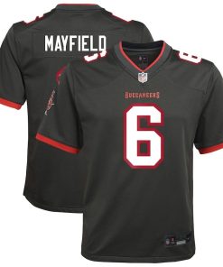 Baker Mayfield Tampa Bay Buccaneers Nike Youth Alternate Game Jersey – Pewter