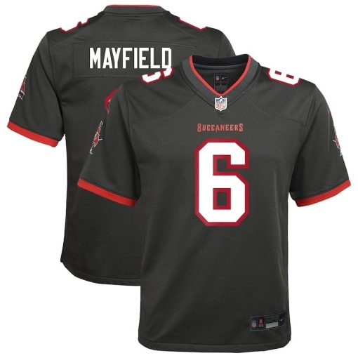 Baker Mayfield Tampa Bay Buccaneers Nike Youth Alternate Game Jersey – Pewter