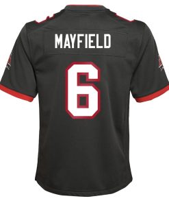 Alternative view of Baker Mayfield Tampa Bay Buccaneers Nike Youth Alternate Game Jersey – Pewter