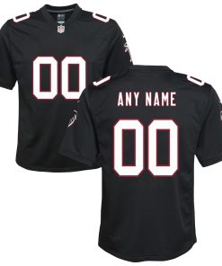Atlanta Falcons Nike Youth Throwback Custom Game Jersey – Black
