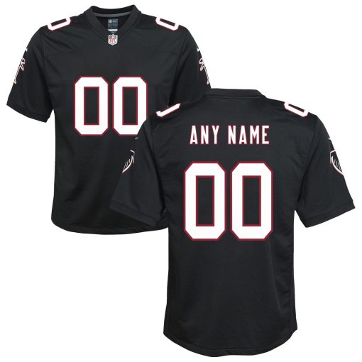 Atlanta Falcons Nike Youth Throwback Custom Game Jersey – Black