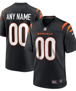Cincinnati Bengals Nike Youth Logo Game Custom Jersey – Black