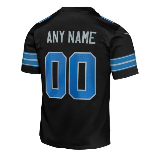 Detroit Lions Nike Youth Alternate Custom Game Jersey – Black - Image 3