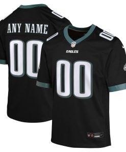 Philadelphia Eagles Nike Youth Alternate Custom Game Jersey – Black