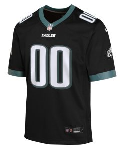 Alternative view of Philadelphia Eagles Nike Youth Alternate Custom Game Jersey – Black