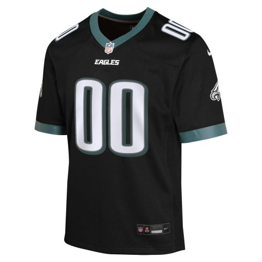 Philadelphia Eagles Nike Youth Alternate Custom Game Jersey – Black - Image 2