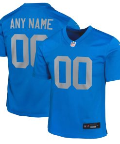 Detroit Lions Nike Youth Alternate Custom Game Jersey – Blue