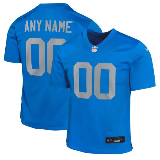 Detroit Lions Nike Youth Alternate Custom Game Jersey – Blue