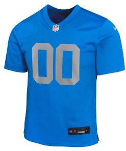 Alternative view of Detroit Lions Nike Youth Alternate Custom Game Jersey – Blue