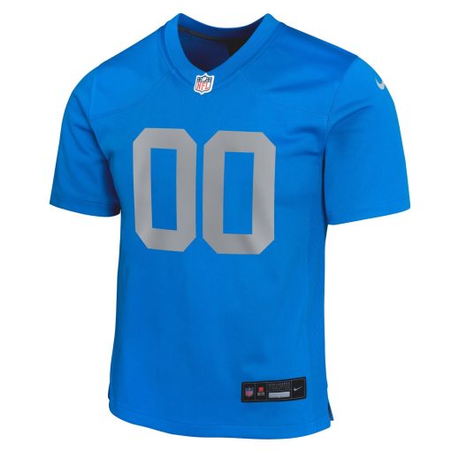 Detroit Lions Nike Youth Alternate Custom Game Jersey – Blue - Image 2