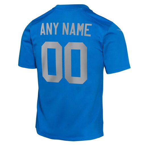 Detroit Lions Nike Youth Alternate Custom Game Jersey – Blue - Image 3