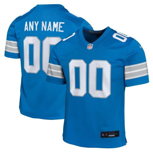 Detroit Lions Nike Youth Custom Game Jersey – Blue
