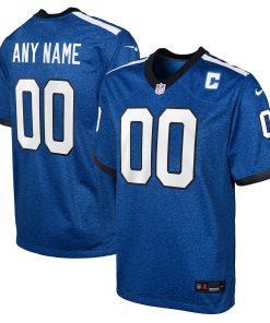 Indianapolis Colts Nike Youth Indiana Nights Alternate Custom Game Jersey – Blue