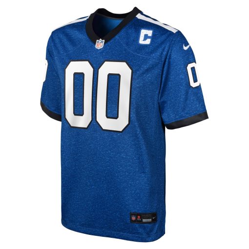 Indianapolis Colts Nike Youth Indiana Nights Alternate Custom Game Jersey – Blue - Image 2