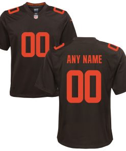 Cleveland Browns Nike Youth Alternate Custom Game Jersey – Brown