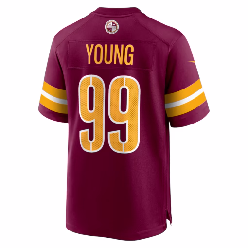 Chase Young Washington Commanders Nike Youth Game Jersey – Burgundy - Image 2