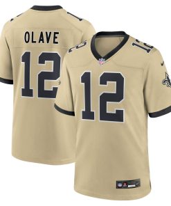 Chris Olave New Orleans Saints Nike Youth Gameday Golds Alternate Game Player Jersey – Gold