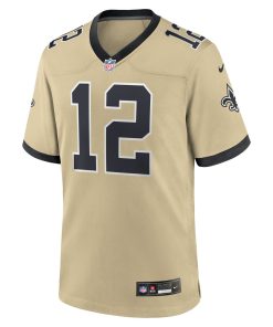 Alternative view of Chris Olave New Orleans Saints Nike Youth Gameday Golds Alternate Game Player Jersey – Gold