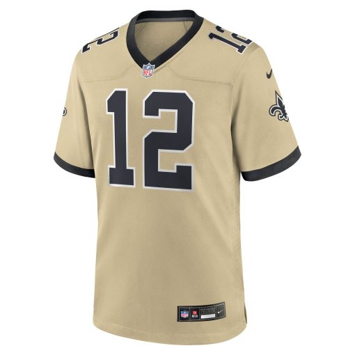 Chris Olave New Orleans Saints Nike Youth Gameday Golds Alternate Game Player Jersey – Gold - Image 2