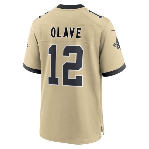 Chris Olave New Orleans Saints Nike Youth Gameday Golds Alternate Game Player Jersey – Gold - Image 3