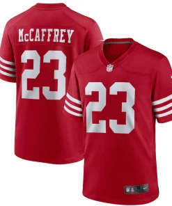 Christian McCaffrey San Francisco 49ers Nike Youth Game Jersey – Scarlet