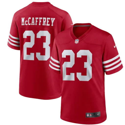Christian McCaffrey San Francisco 49ers Nike Youth Game Jersey – Scarlet