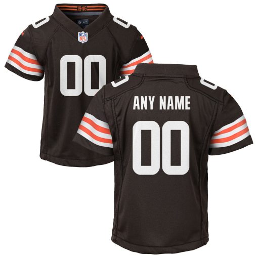 Nike Cleveland Browns Youth Custom Game Jersey – Brown