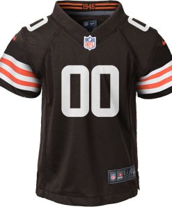 Alternative view of Nike Cleveland Browns Youth Custom Game Jersey – Brown