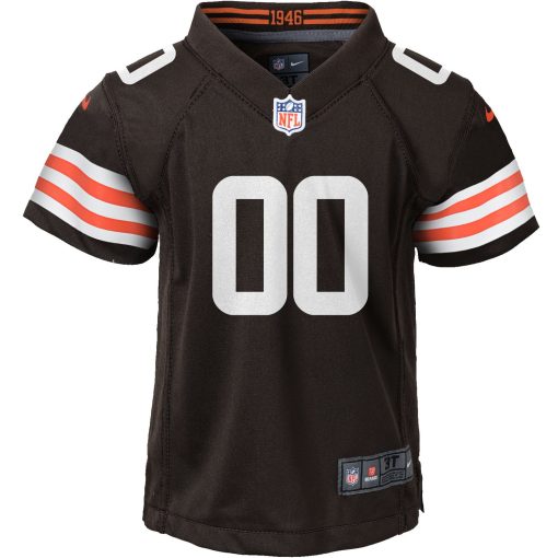 Nike Cleveland Browns Youth Custom Game Jersey – Brown - Image 2