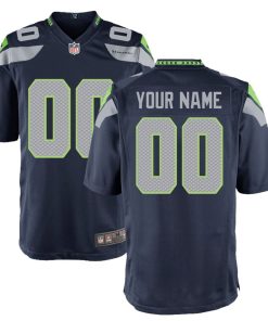 Seattle Seahawks Nike Youth Custom Game Jersey – College Navy