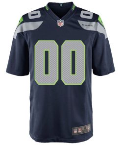 Alternative view of Seattle Seahawks Nike Youth Custom Game Jersey – College Navy